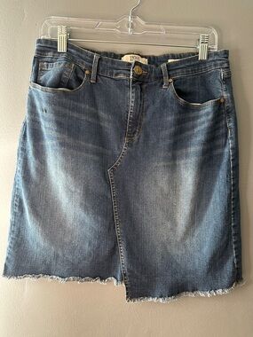 Vintage America denim skirt size 12/31 wonderland midi skirt y2k preppy retro